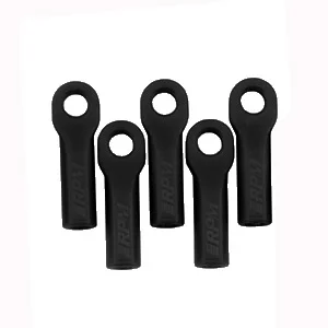 RPM Long Traxxas Rod Ends - Black (12) (Upgrade for TRX5525)