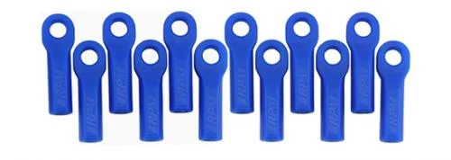 RPM Long Traxxas Rod Ends - Blue (12) (Upgrade for TRX5525) — image 1 of 3