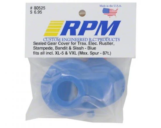 RPM Gear Cover For Traxxas Rustler, Stampede, Bandit and Slash - Blue — image 2 of 3