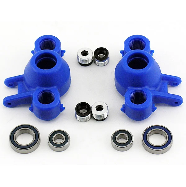 RPM Upgrade Hubs (Blue) for Traxxas Revo or E/T-MAXX 2.5R / 3.3 - with Oversized Bearings