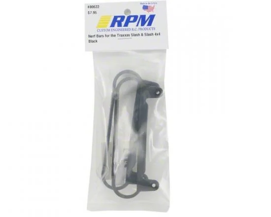RPM Nerf Bars For Traxxas Slash 2WD & 4WD - Black — image 2 of 3
