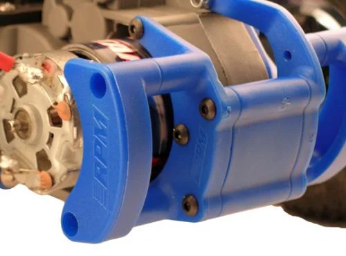 RPM Motor Protector For Traxxas Bandit, Rustler, Stampede And Slash - Blue &mdash; image 2 of 3