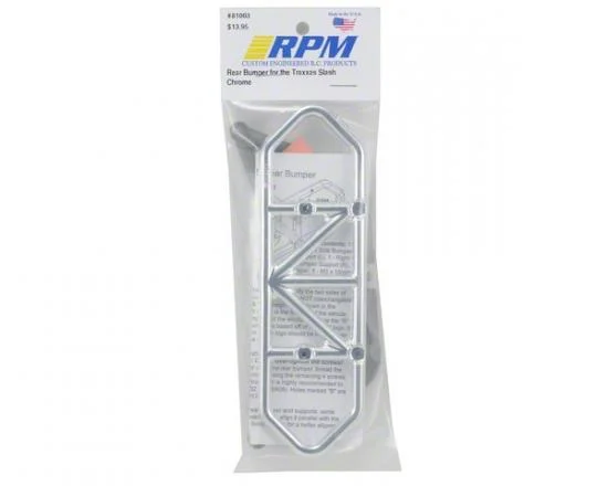 RPM Rear Bumper For The Traxxas Slash - Chrome — image 2 of 3