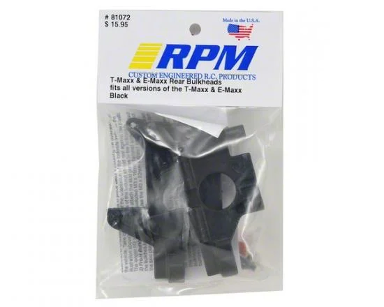 RPM T/E-MAXX Rear Bulkheads - Black — image 2 of 3