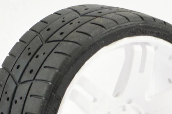 Sweep 1:8 GT Tread Belted Tyres on White 6IX 17mm Hex Wheels (2) — image 6 of 6