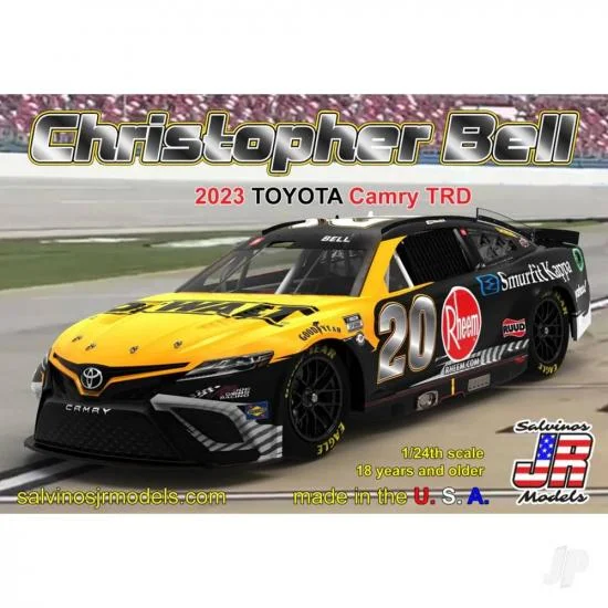 Salvinos JR Models 1:24 Joe Gibbs Racing Christopher Bell 2023 Toyota Camry Primary — image 1 of 2