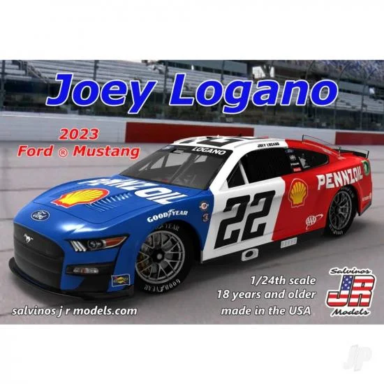 Salvinos JR Models 1:24 Team Penske 2023 Joey Logano Ford Mustang Throwback — image 1 of 2