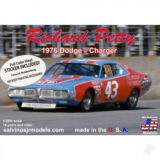 Salvinos JR Models 1:24 Richard Petty 1976 Dodge Charger &mdash; image 2 of 3