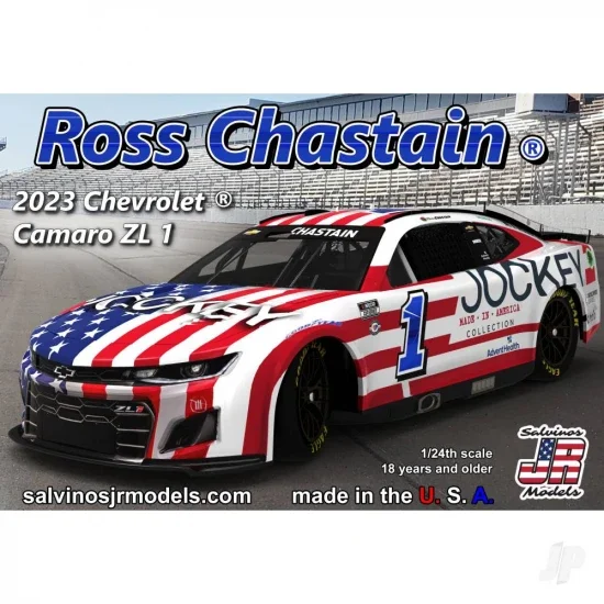 Salvinos JR Models 1:24 Trackhouse Racing 2023 Ross Chastain Camaro Jockey — image 1 of 2