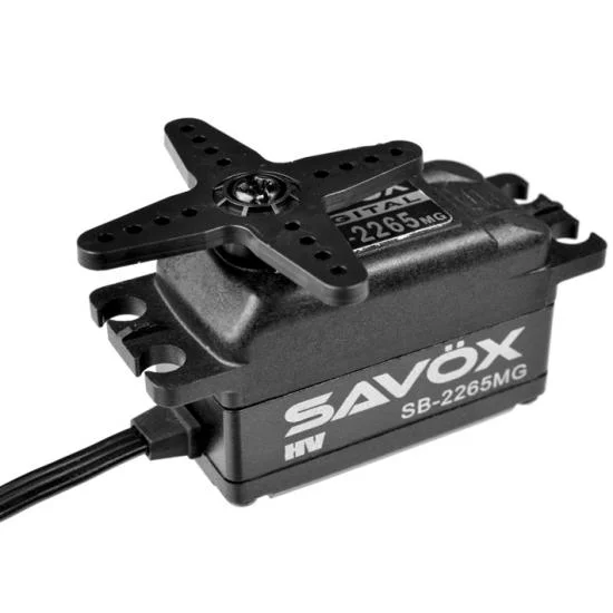 Savox Low Profile Brushless HV MG Servo - 12Kg - 0.08S - Black — image 2 of 7