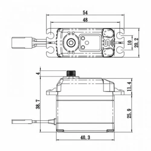 Savox SB2273SG+ Digital Brushless Servo - 25Kg 0.08s &mdash; image 2 of 5