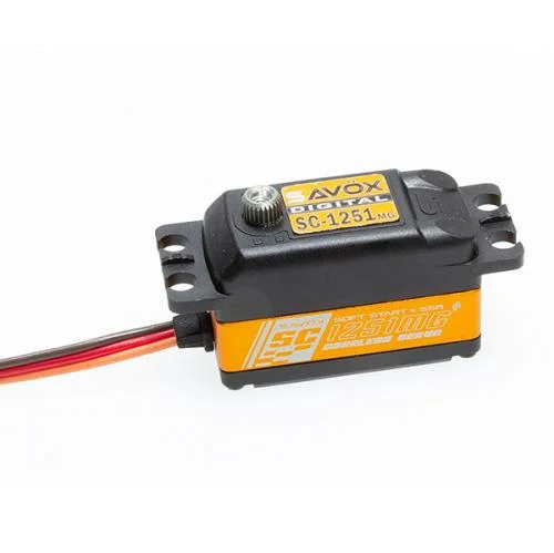 Savox SC1251MG+ Low Profile Metal Gear Servo - 9.0Kg/cm - 0.09 Sec — image 4 of 9