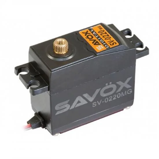 Savox SV0220MG+ HV Digital Metal Geared Servo - 8kg - 0.13s — image 1 of 6