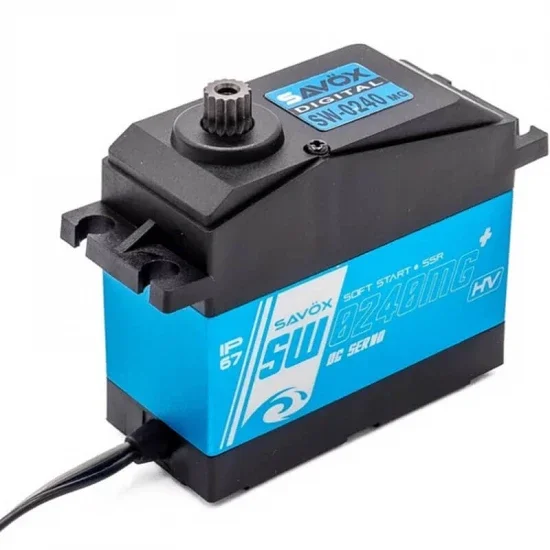 Savox SW0240MG+ Waterproof Jumbo HV Servo - 35kg 0.15s — image 1 of 6