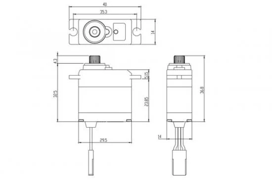 Savox SW0250MG Waterproof Digital Micro Servo - 5KG - 0.11s (Upgrade for TRX-2080) — image 2 of 3