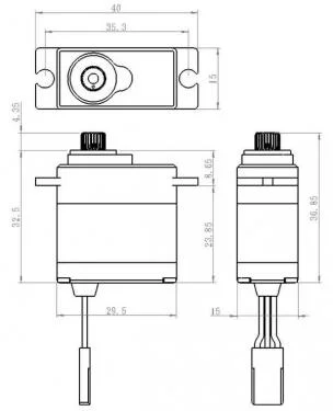 Savox SW1250MG+ Waterproof Digital Super Torque Micro Servo - 8KG - 0.10s (Upgrade for TRX2080) — image 2 of 6
