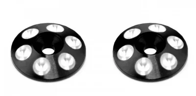 Alloy Rear Wing Shims - Black - 2pcs — image 1 of 2