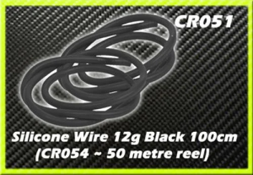 Core RC Silicone Wire 12G - 100cm Black &mdash; image 2 of 2