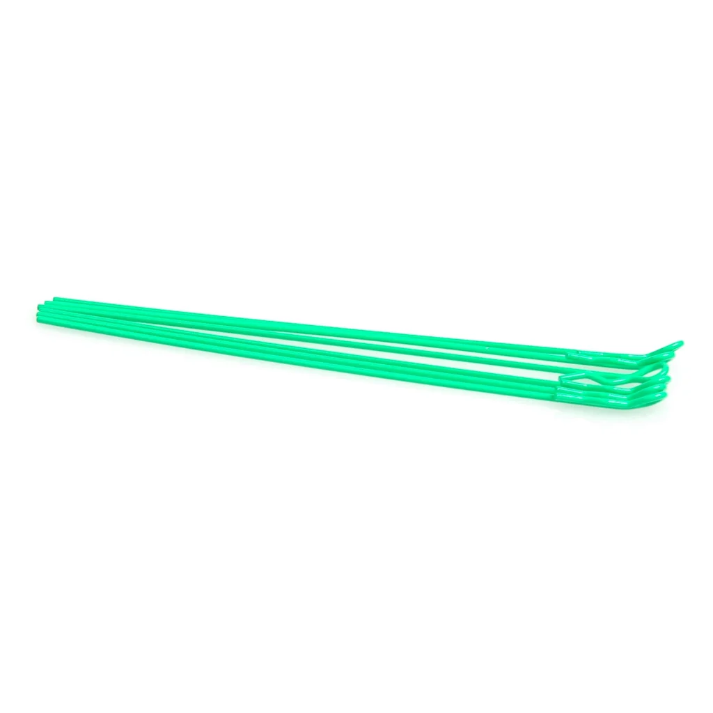 Extra Long Body Clips 1:10 Size - Pack Of 6 - Fluroescent Green