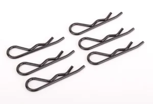 Body Clips 1:8 - Black - (6)