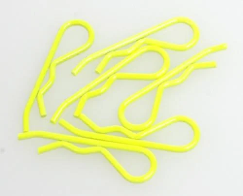 Body Clip 1:8 - Fluorescent Yellow (6) &mdash; image 2 of 2