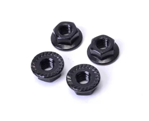 Core RC - Serrated Alloy M4 Nuts - Black (4)