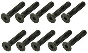Steel Countersunk Hex Screws M3 x 16 (10)