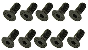 Steel Countersunk Hex Screws M4 x 10 (10)