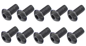 Steel Button Head Hex Screws M4 x 8 (10)