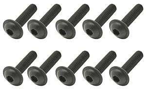 Steel Fl Caphead Hex Screws M3 x 12 (10)