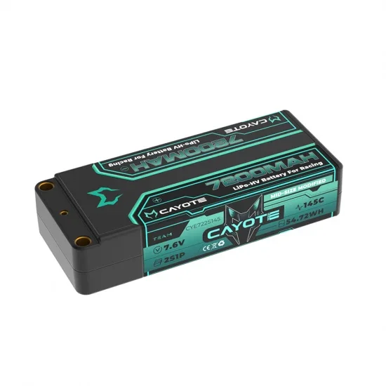 CAYOTE LiPo 7200mAh HV Mid 7.6V 25mm 251g — image 1 of 4