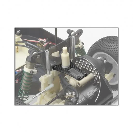 RC10 Worlds 2.5mm Carbon Fibre Transmission Brace (3 Gear) — image 2 of 2