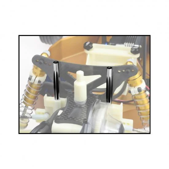 JConcepts-RC10 Diamond Wing Tubes, Black-2pc &mdash; image 2 of 2