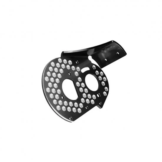 RC10 Aluminium Rear Motor Plate-Honeycomb-Black — image 1 of 2