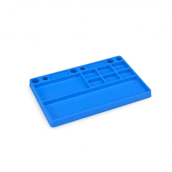 JConcepts Parts Tray, Rubber Material-Blue — image 1 of 2