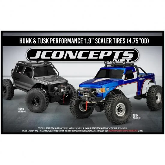 JConcepts Tusk Green Performance 1.9 Scaler Tires With Inserts (2) — image 4 of 4