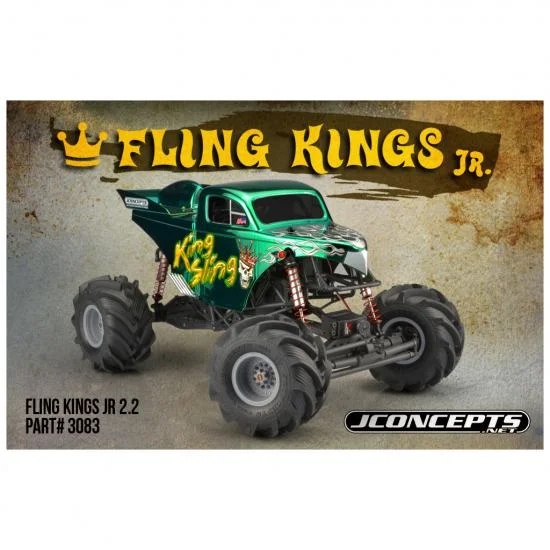 JConcepts Fling King Jr 2.2 Truck Tyres - Blue Compound (2) — image 3 of 3
