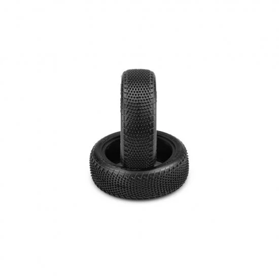 JConcepts Fuzz Bite LP 4WD Buggy Front Tyres - Pink (2) — image 2 of 3