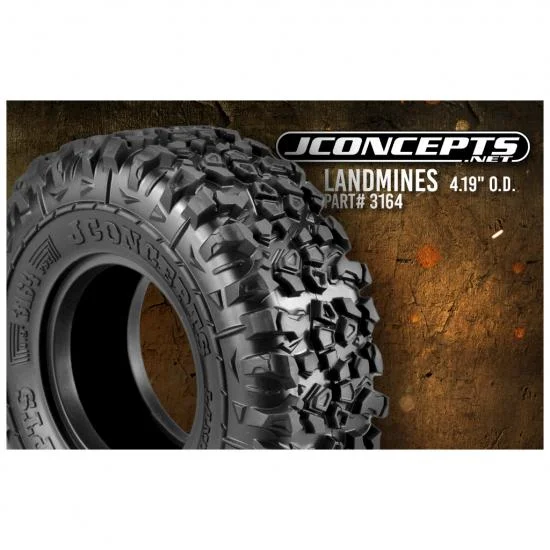 JConcepts Landmines 1.9 Tyres - Green (2) &mdash; image 3 of 3