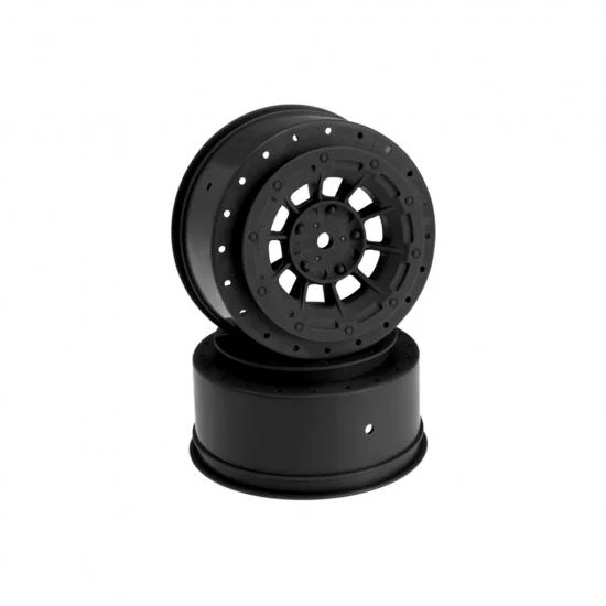 JConcepts Hazard SC6 Black +3mm Offset Wheels (2) — image 1 of 2