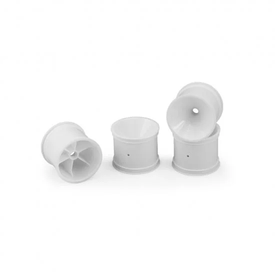 Mono Front Wheel- RC10T, T2, T3, GT- White, (4) — image 1 of 2