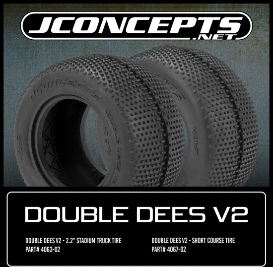 J Concepts Double Dees V2 - Green (Fits 3.0 x 2.2 SCT Wheel) — image 3 of 3