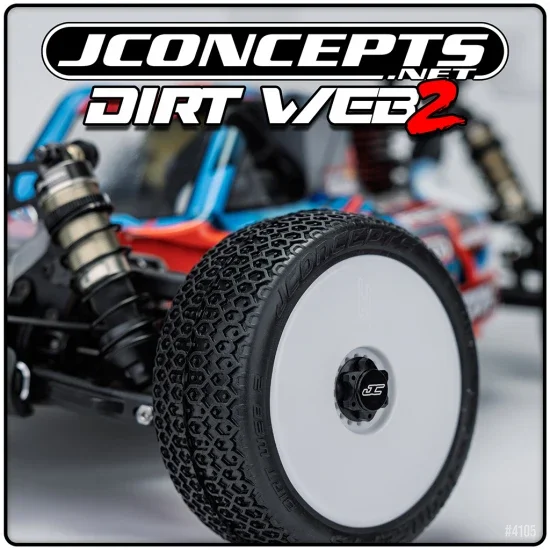J Concepts Dirt Web 2 - Green (Fits 83mm 1:8 Buggy Wheel) — image 3 of 3