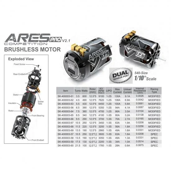 ARES Pro V2.1 Modified Motor 8.5T — image 1 of 2