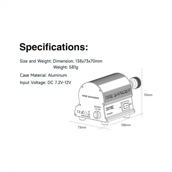 SKY RC Tyre Sander - Blue — image 9 of 9