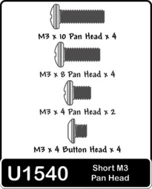 Speed Pack - Short M3 Pan Head &mdash; image 2 of 2