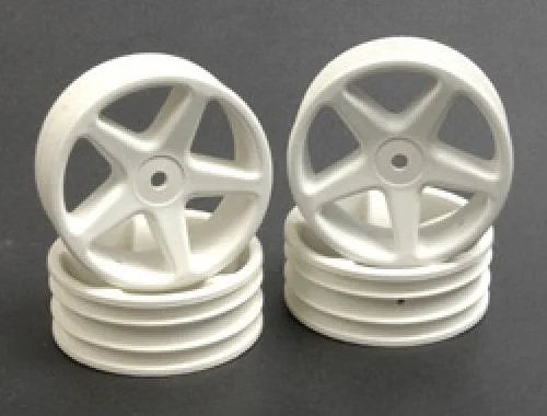 Schumacher 20mm TC Wheels - 5 Spoke - White (4) — image 1 of 2