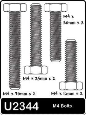 Speed Pack-M4 16;20;25;30 Bolts (8) — image 2 of 2