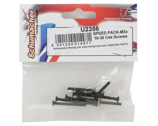 Speed Pack - M3x16-30 Countersunk Screws (10) — image 3 of 3
