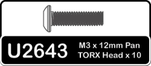 Speed Pack - Torx M3x12mm Pan Head — image 2 of 2